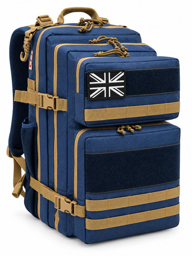 Large tactical backpack blue - large, &