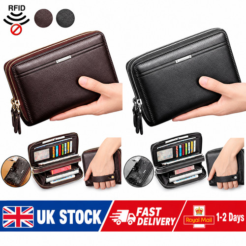 Men leather briefcase wrist - briefcase,