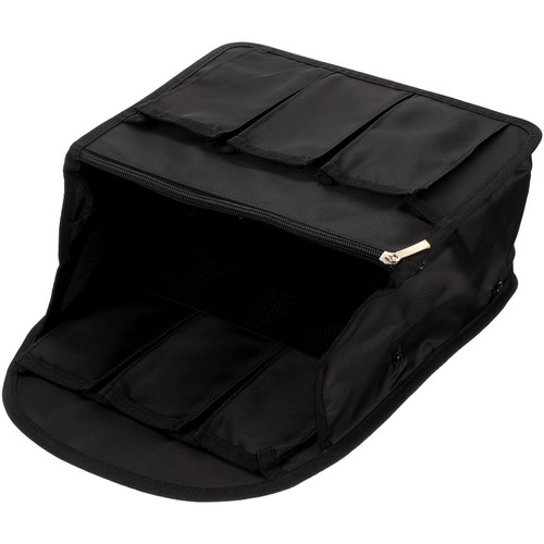 Portable black nylon backpack - portable,