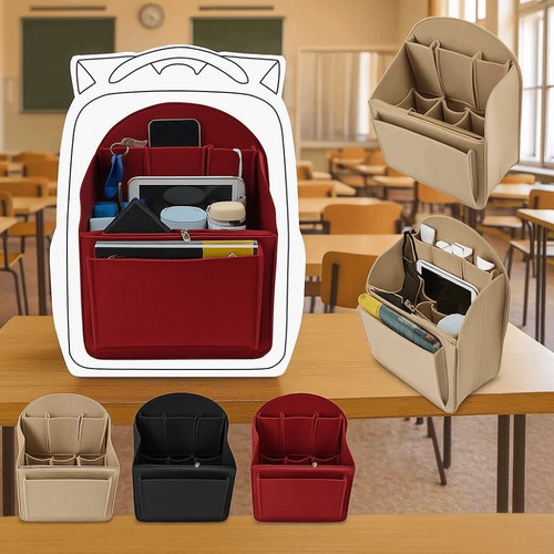 Felt backpack organizer insert - backpack,