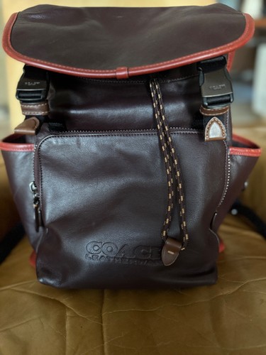 Genuine coach leather backpack - coach,