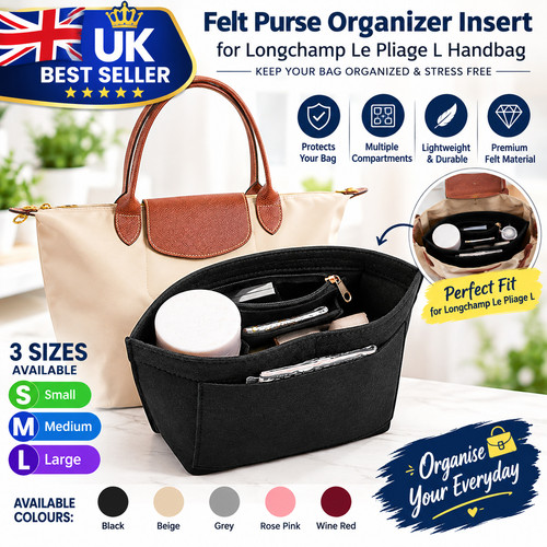 Felt purse organizer insert - felt,