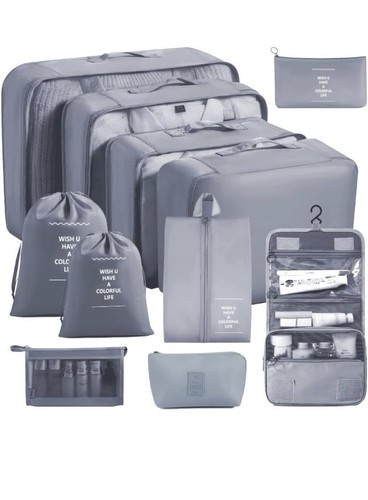 Pcs travel luggage packing - 11,