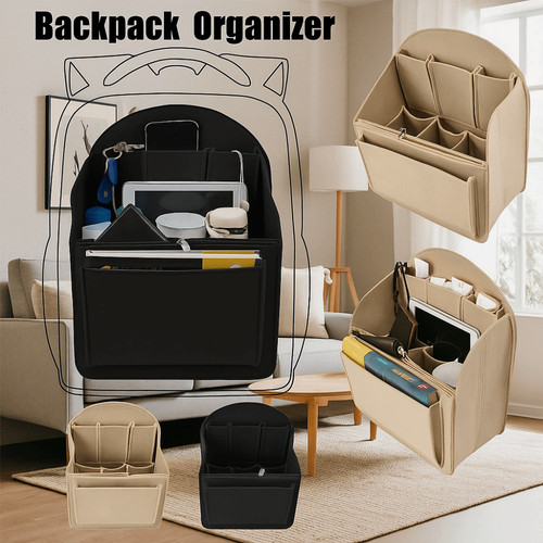 Felt backpack organizer insert - backpack,