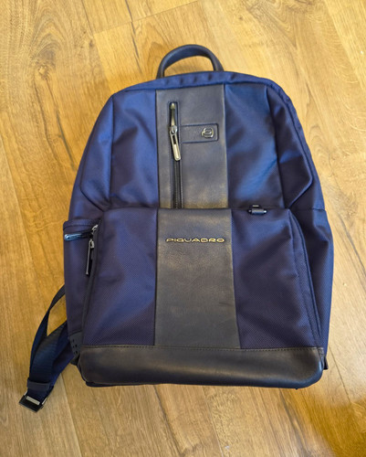 Piquadro blue nylon - &, leather