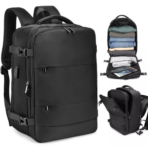 Mens black large backpack - black,